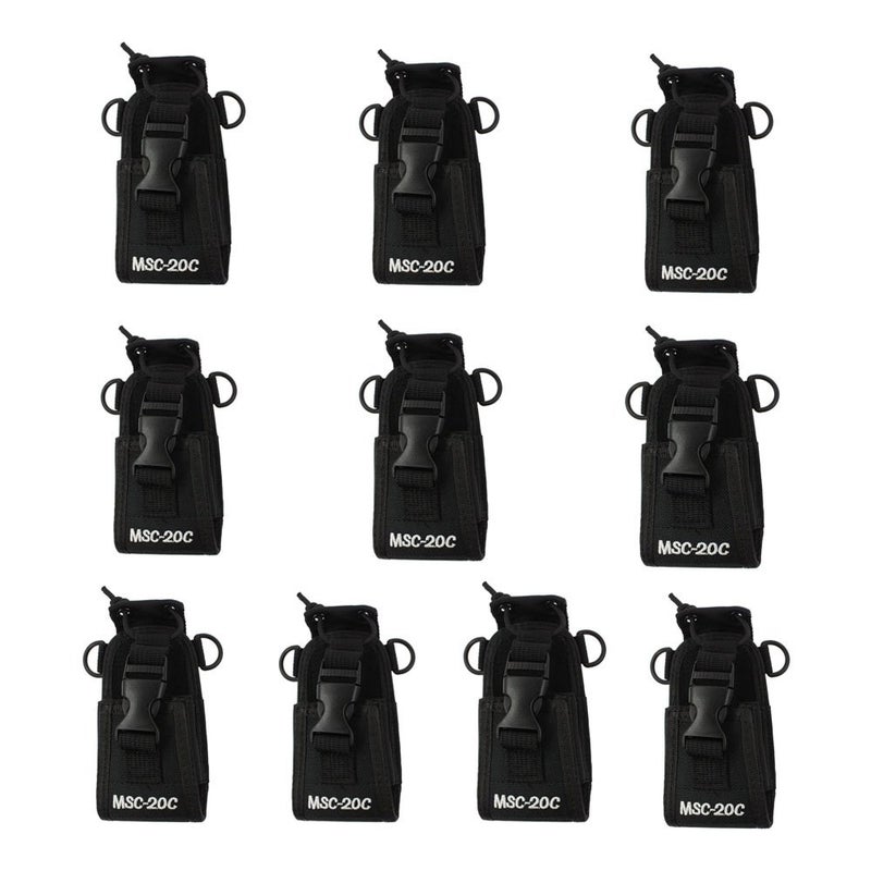 Dreamworth 10-Pack 3in1 Multi-Function Universal Pouch Bag Holster Case Msc-20C Compatible with Motorola Kenwood Midland Icom Yaesu GPS Pmr446 - Image 1